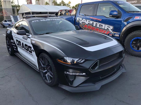 Barricade RTR Style Front Splitter for Mustang 2018-23