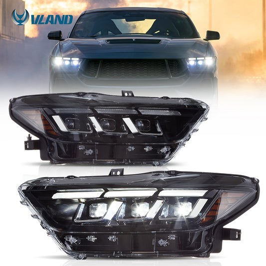 Ford Mustang FM (2015-17) VLAND s650 Style Headlights Assembly set RHD