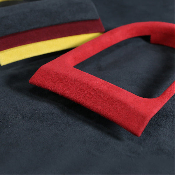 Mustang 2015-23 Alcantara Gear Shift Panel Cover - Red (Coming Soon)