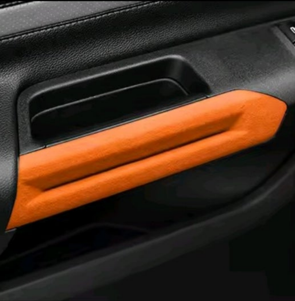 Mustang (15-25) Alcantara Door Handle Cover - Orange (Coming Soon)