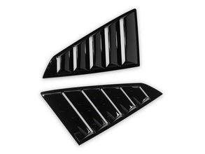 MP Concepts Open Quarter Window Louvers - Gloss Black (2024+ Mustang)
