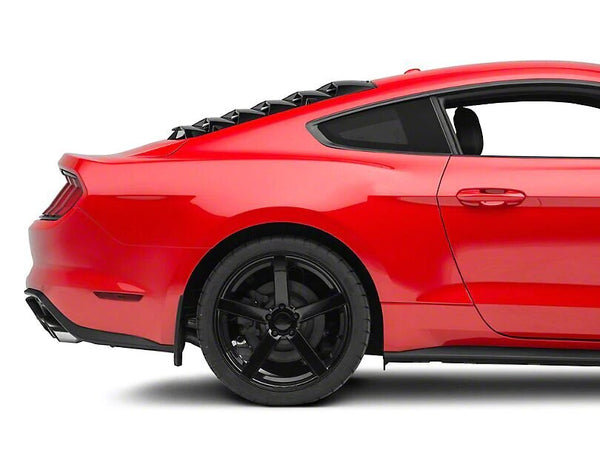 MP Concepts Rear Window Louvers - Gloss Black Fits Mustang (15-26)