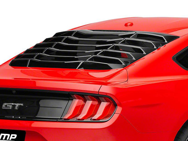 MP Concepts Rear Window Louvers - Gloss Black Fits Mustang (15-26)
