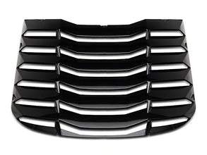 MP Concepts Rear Window Louvers - Gloss Black Fits Mustang (15-26)