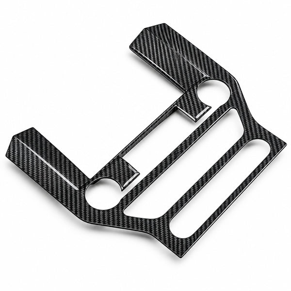 Genuine Carbon Fiber Media Surround Cover For Ford Mustang 2015-23 Models