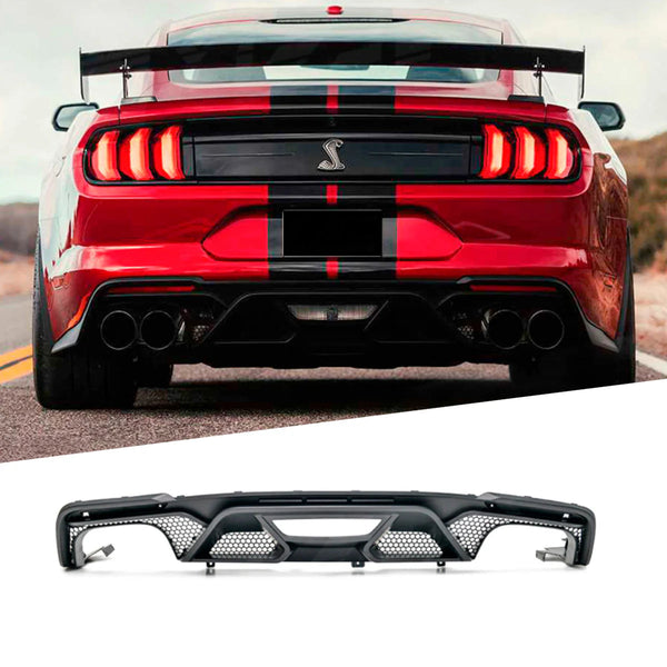 GT500 Rear Diffuser Quad Tip Mustang (FN 18-23)