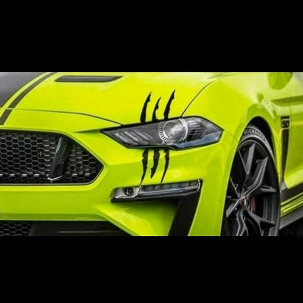 Mustang Ghost Claw Scratch Eye decal