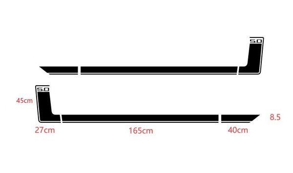 Mustang (15-23) R-Spec Style Decal set