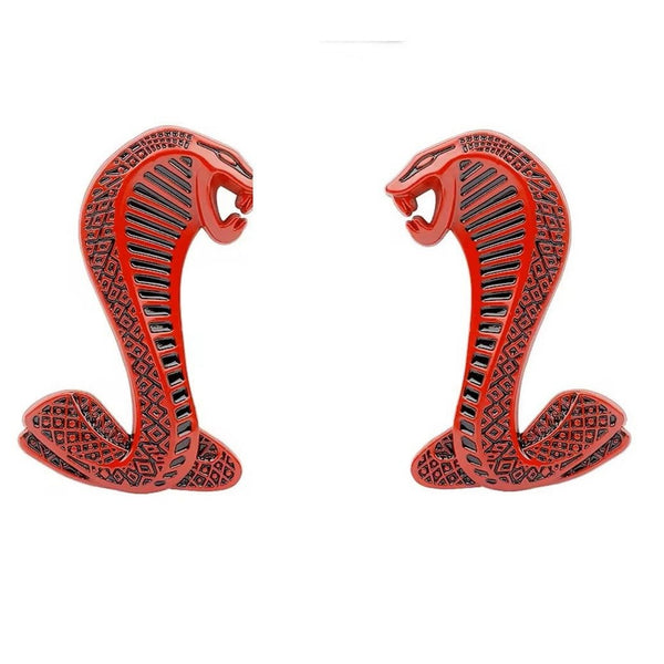 Shelby Cobra Fender Badge Set - Red