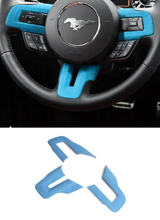 Load image into Gallery viewer, Mustang (15-23) Alcantara Steering Trim - Blue
