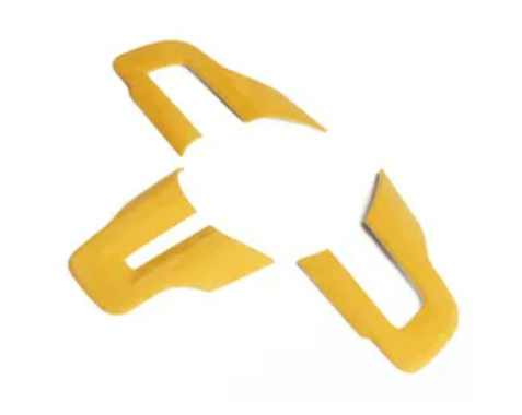 Mustang (15-23) Alcantara Steering Trim - Yellow