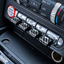 Carbon Look 4 Piece Switch Control Cover Set For Ford Mustang 2015-23 Models