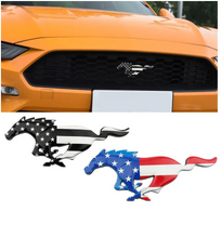 Load image into Gallery viewer, Mustang USA Flag Style Replacement Grille badge
