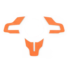 Load image into Gallery viewer, Mustang (15-23) Alcantara Steering Trim - Orange

