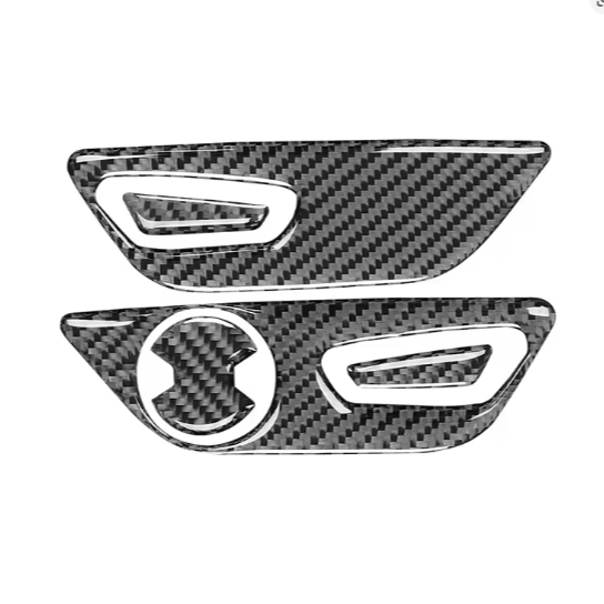 Mustang (15-23) Carbon Seat Control Panel Cover Set