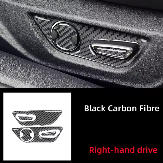 Mustang (15-23) Carbon Seat Control Panel Cover Set
