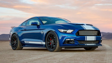 White Gloss - Mustang Super Snake Style Wide Rally Stripe