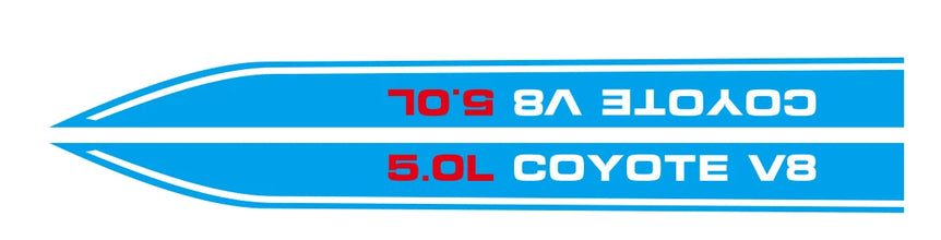 Mustang (2015-17) COYOTE V8 5.0L Hood Decal Set