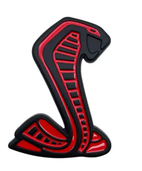 Shelby Cobra GT500 style Grille Badge - Red