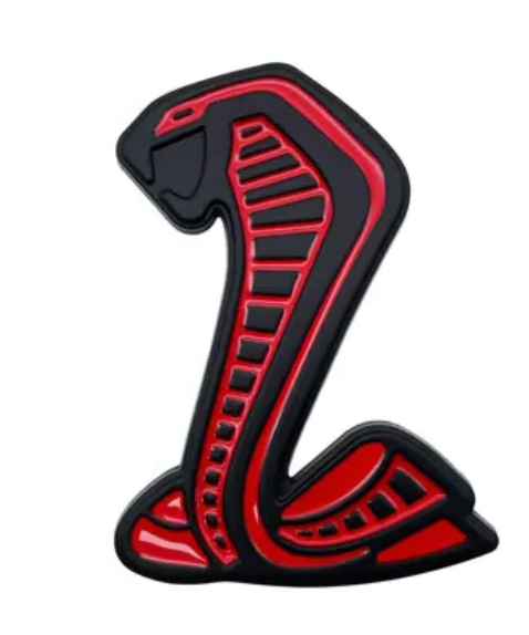 Shelby Cobra GT500 style Grille Badge - Red