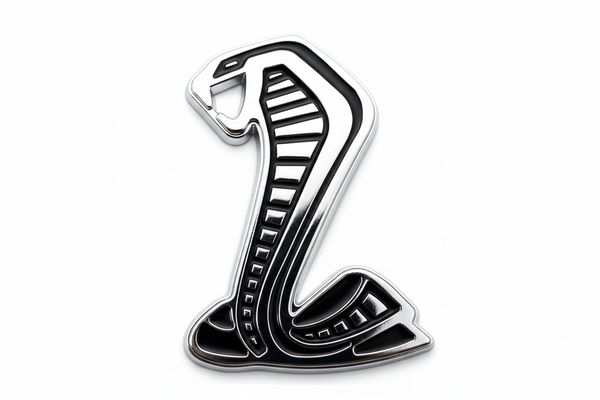 Cobra Silver GT500 Style Grille Badge