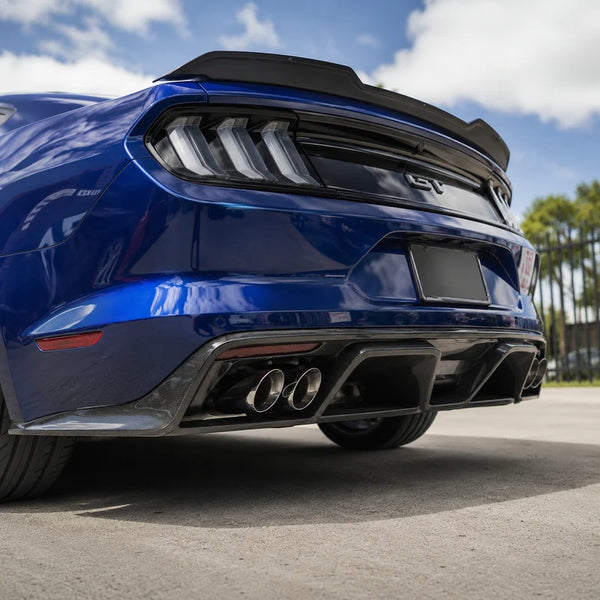 SD Performance Carbon Fiber Rear Bumper Diffuser for Ford Mustang 2018-19