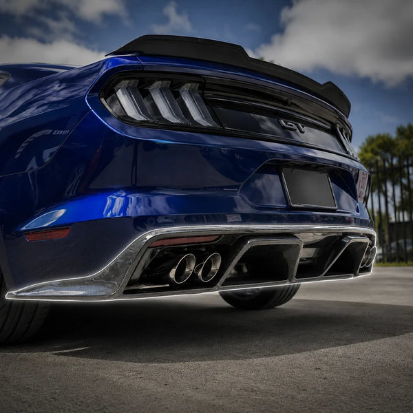 SD Performance Carbon Fiber Rear Bumper Diffuser for Ford Mustang 2018-19