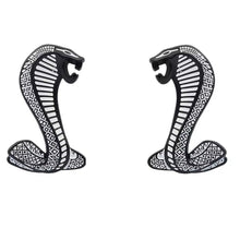 Shelby Cobra Fender Badge Set - Black & White