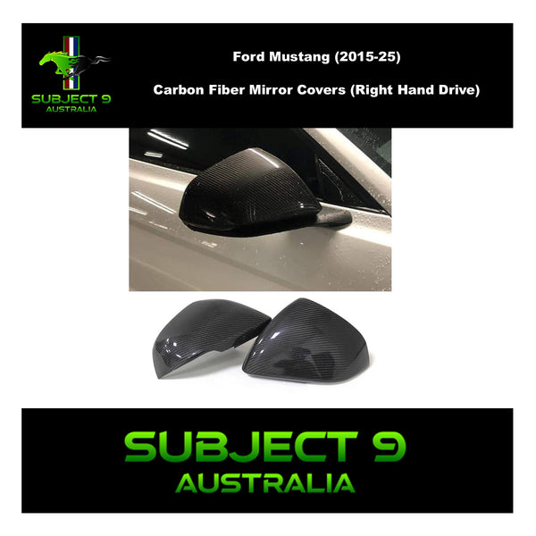 Mustang (15-25)  Carbon Fiber Mirror Covers (RHD)