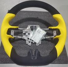 Load image into Gallery viewer, Mustang Alcantara w Yellow Nappa Steering Wheel
