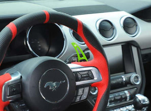 Mustang (15-23) Aluminium Paddle Shifters (Grabber Lime)