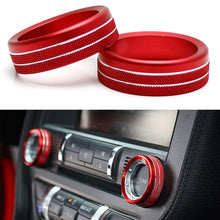 Load image into Gallery viewer, Mustang (15-23) Red 3 Piece Aluminium Control Button Set
