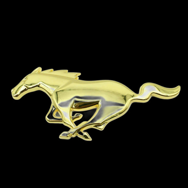 Mustang Replacement grille badge (Metal) - Gold