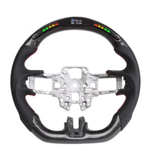 LED Sport Carbon w Nappa Steering Wheel for Ford Mustang 2015-23 Models