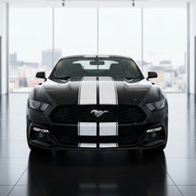 Mustang FM Dual Rally Stripe Kit White