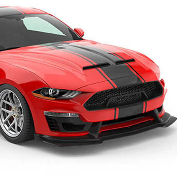 Gloss Black - Mustang Super Snake Style Wide Rally Stripe