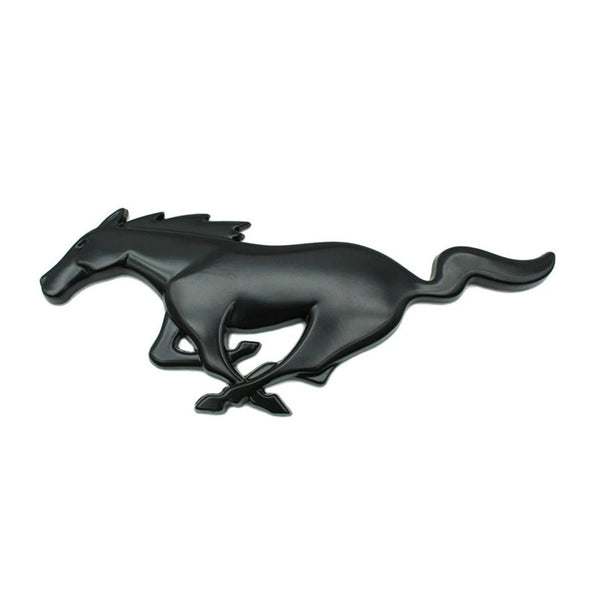 Mustang Replacement grille badge (Metal) - Matte Black