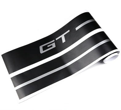 Mustang GT Side Stripe decals set - Matte Black