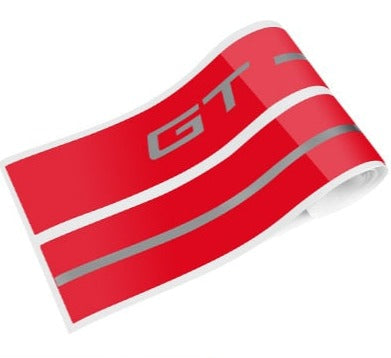 Mustang GT Side Stripe decals set - Red