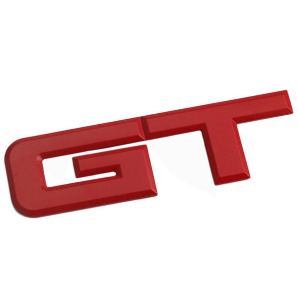 Mustang (15-23) GT Metal Decklid Badge - Matte Red