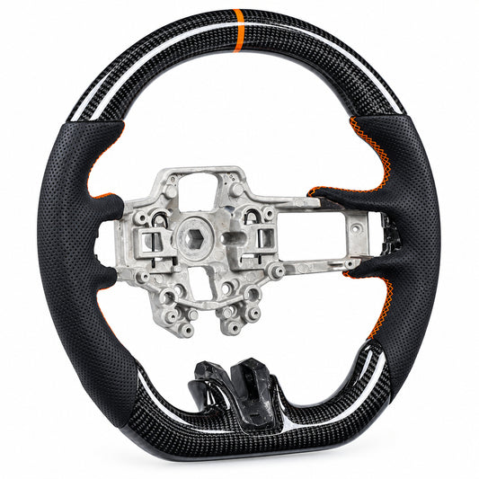 Carbon Steering Wheel w Nappa - Ford Mustang 2015-23