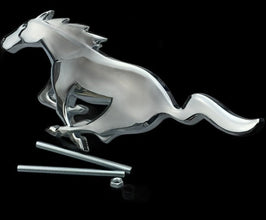 Mustang Replacement grille badge (Metal) - Chrome