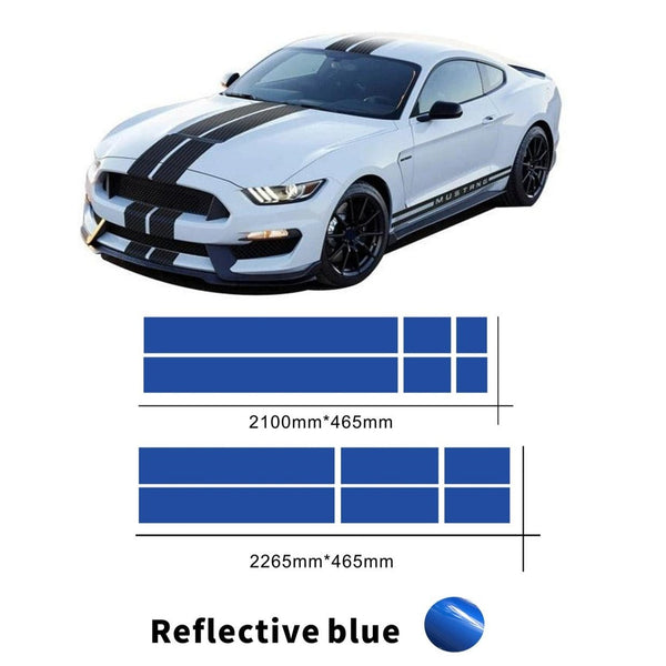 Reflective Blue Dual Stripe Kit