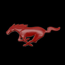 Mustang Replacement grille badge (Metal) - Matte Red
