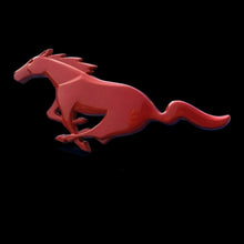 Mustang Replacement grille badge (Metal) - Matte Red