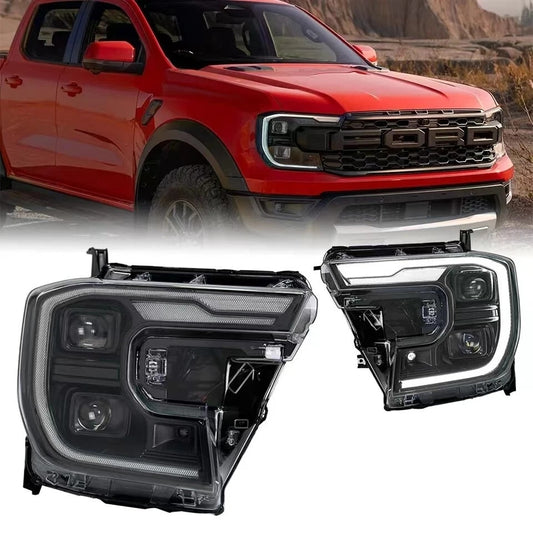 VLAND Full LED Headlights w/Sequential For Ford Ranger PX T9 2022-2026