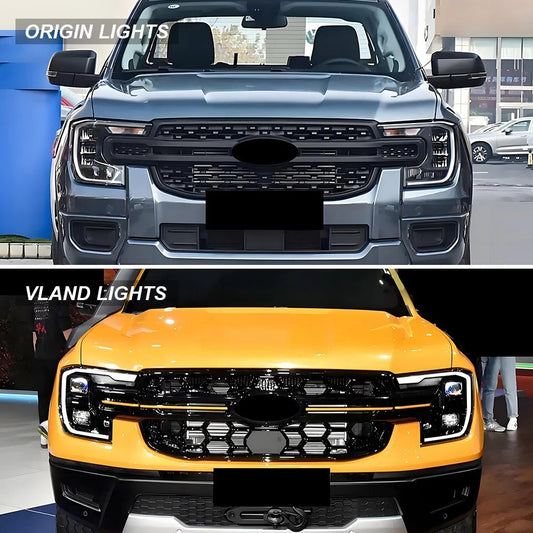 VLAND Full LED Headlights w/Sequential For Ford Ranger PX T9 2022-2026
