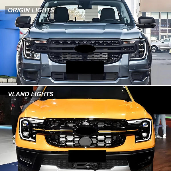 VLAND Full LED Headlights w/Sequential For Ford Ranger PX T9 2022-2026
