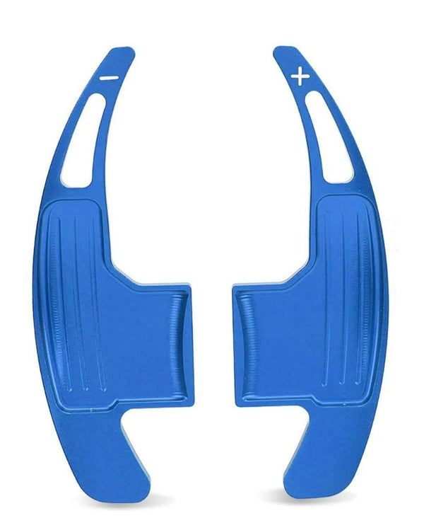 Xotic Tech Blue Aluminum Steering Wheel Paddle Shifter Extensions For Ford Mustang 2015-2023