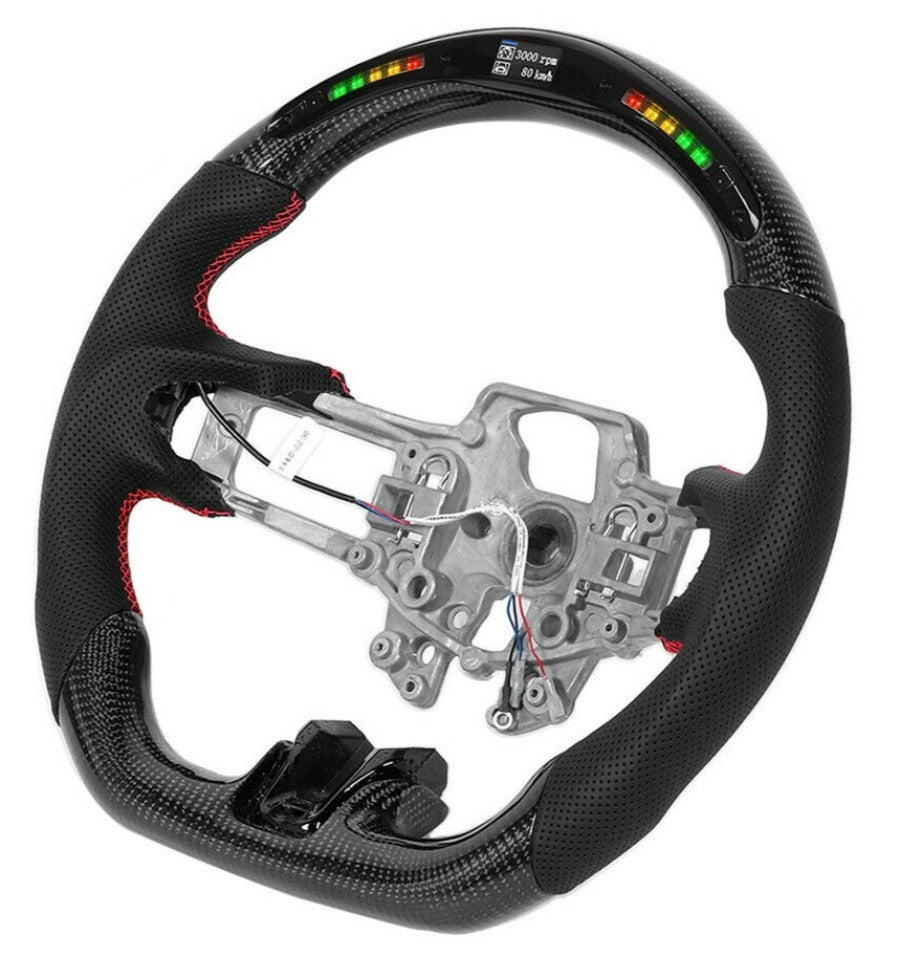 Mustang LED Sport Carbon Fiber w Nappa Steering Wheel